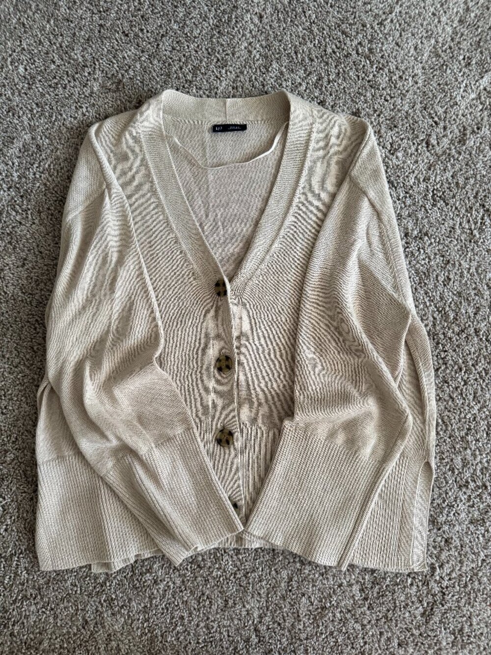 GAP Linen-Blend Cardigan Sweater (M)